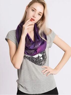 Purple Galaxy Infinity Scarf